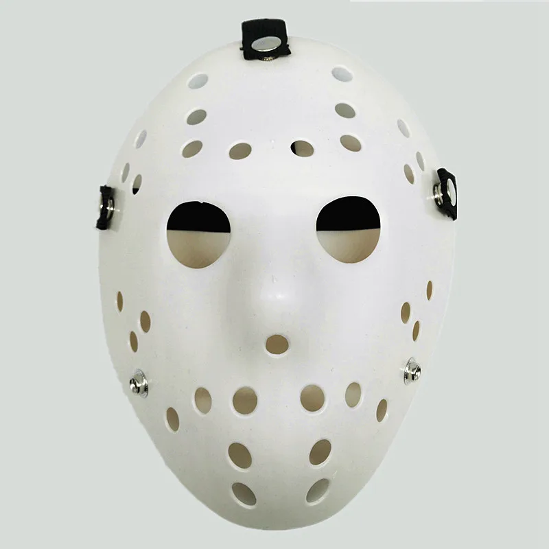 Белый Маска на Хэллоуин Voorhees Friday стильная Джейсон 13th страшная хоккейная страшная маска на Хеллоуин Вечерние Маски ночная маска Джейсона - Цвет: Белый