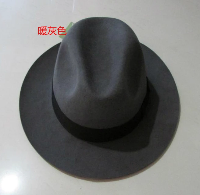 crushat шерсть из Австралии Fedora мода унисекс черный Хомбург Панама джазовая, шляпа для мужчин Панама Fedora Черные Шляпы B-1540