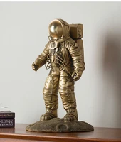 unique limited edition collection top cool home office business art landing moon lunar astronauts cosmonaut brass art model