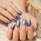 Новый 24 шт DIY оболочки яркий цвет накладные ногти искусство Советы Искусственные ногти Топ