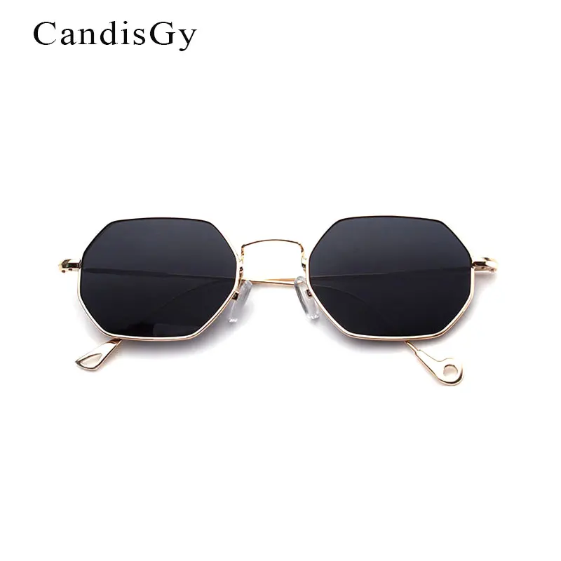 Женские и мужские шестигранные Квадратные Солнцезащитные очки модные брендовые