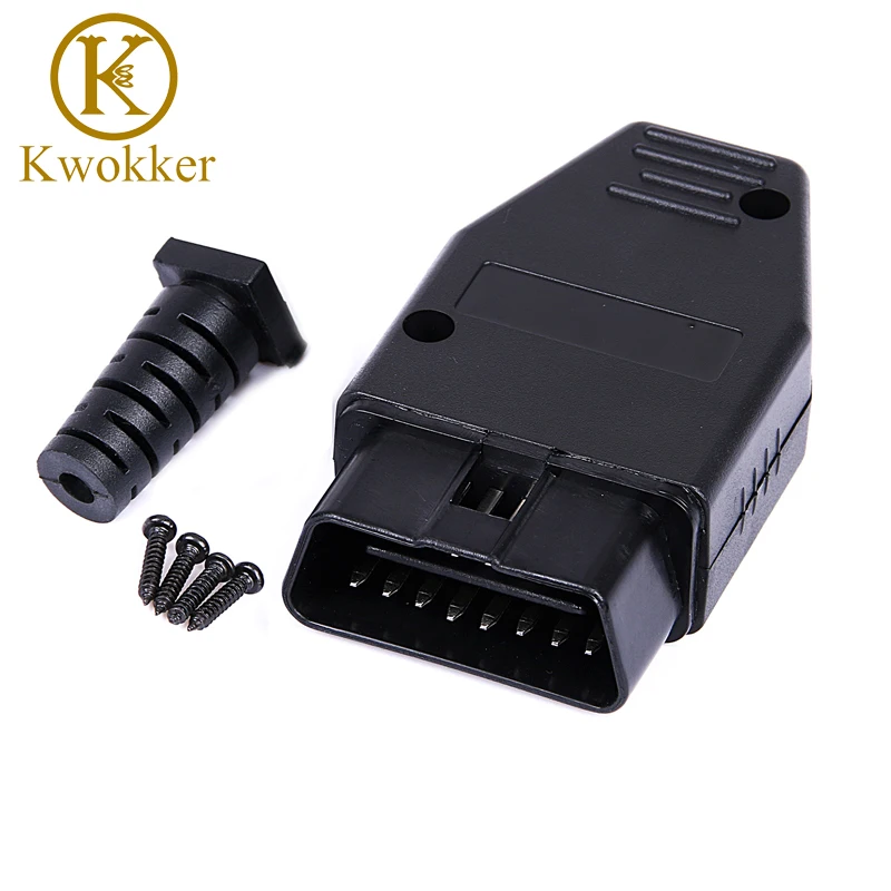 Удлинительный кабель KWOKKER OBD2 16 контактный штекер адаптер проводки сделай сам
