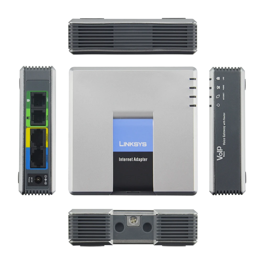 Незаблокированные SPA3102 VOIP шлюз маршрутизатор 1FXO .1 FXS с оригинальной розничной
