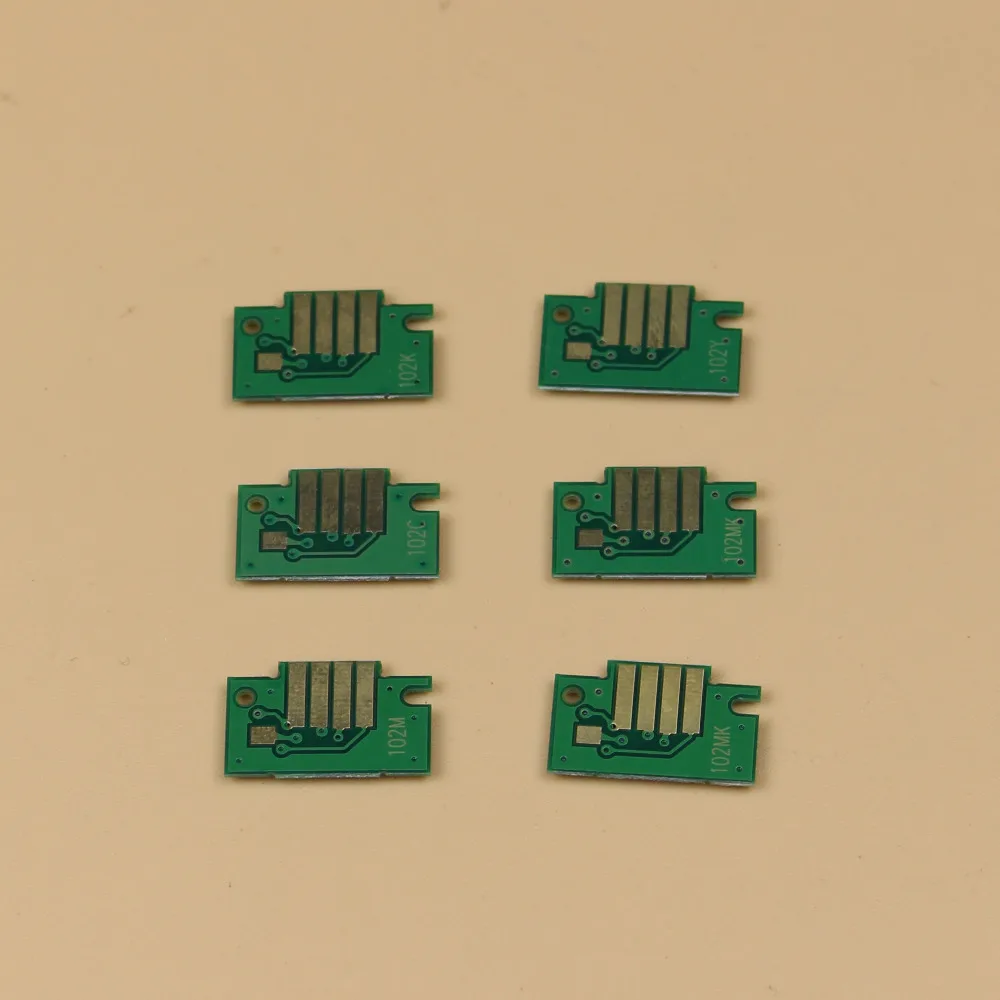 Стабильное качество PFI 102 чипы для Canon IPF600 IPF610 IPF605 IPF510 IPF710 картриджи с чернилами