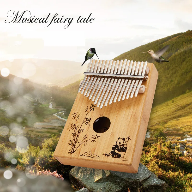 17 клавиш калимба из красного дерева пианино для большого пальца Mbira массива мини