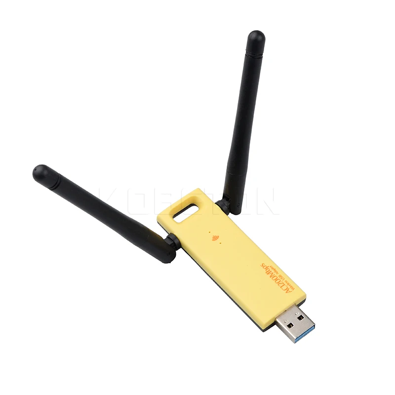 USB адаптер kebidu 1200 Мбит/с RTL8812 беспроводная сетевая карта 5 ГГц 2 4 802.11ac антенный ключ