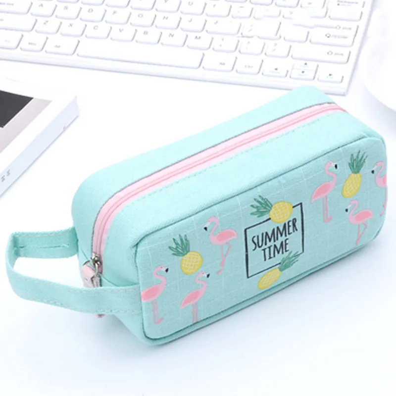 Тканевый милый чехол для карандашей большой вместимости мальчиков и девочек