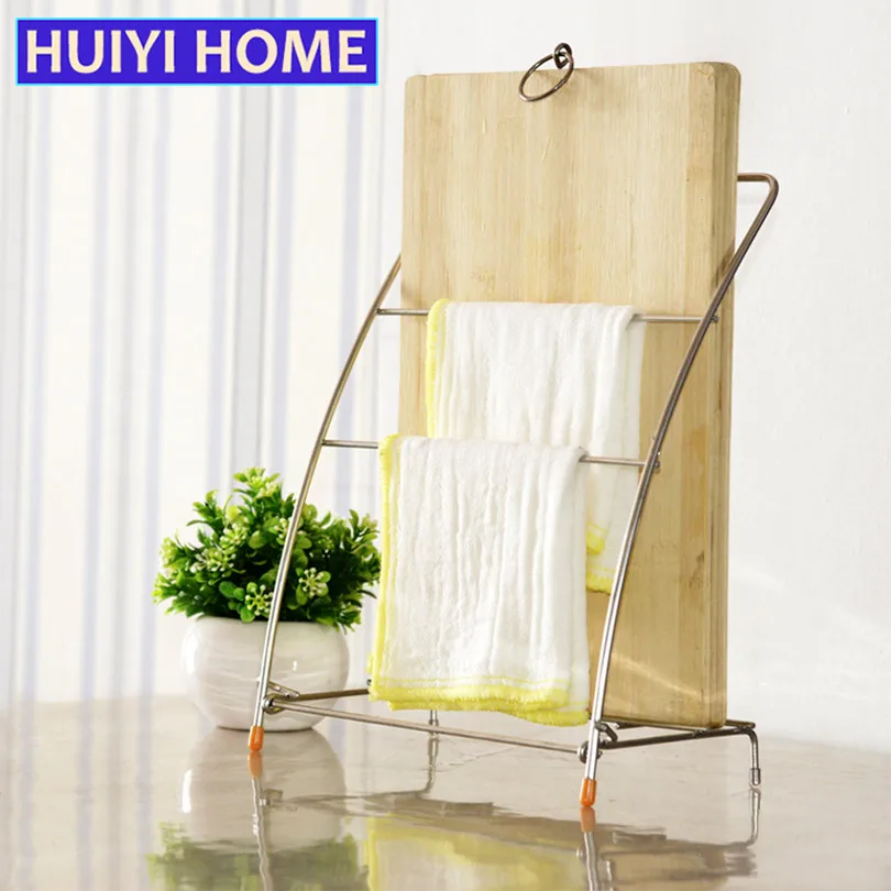 Складной держатель чистящей ткани из нержавеющей стали для кухни разделочная