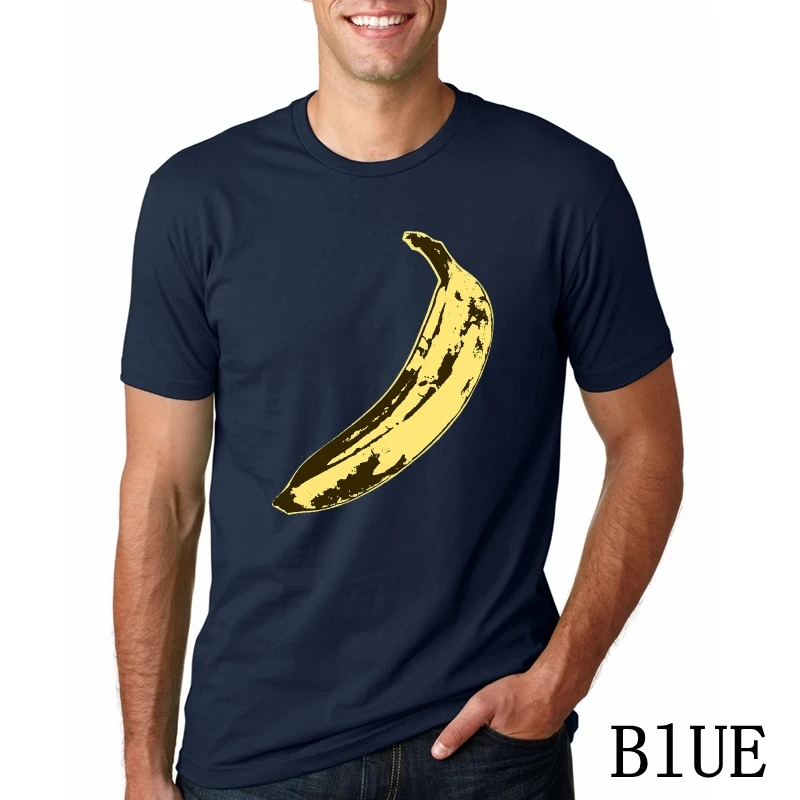The Velvet Underground для мужчин футболка модный принт футболка с рисунком хлопковые футболкикоттоновые футболки и топы для девочек, детские комплекты мужские забавная футболка, с длинным рукавом; брендовые Топы - Цвет: BLUEFC4112