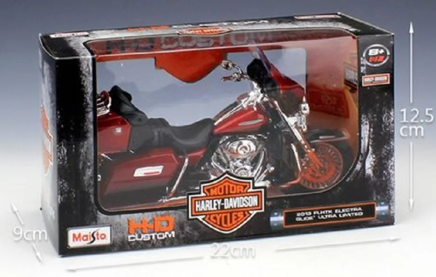 Maisto 1:12 2013 Harley FLHTK Electra Glide красный мотоцикл литой под давлением металлический велосипед Модель