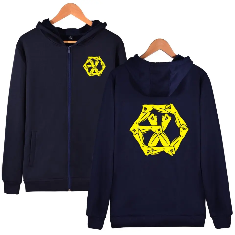 Женская толстовка на молнии с принтом серого темно синего цветов|sweatshirts with|hoodie