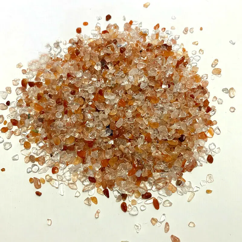 

50g 2-4mm Mini Natural Red Quartz Crystal Stones Gravels Mineral Decoration Specimen Lucky Natural Healing Stones