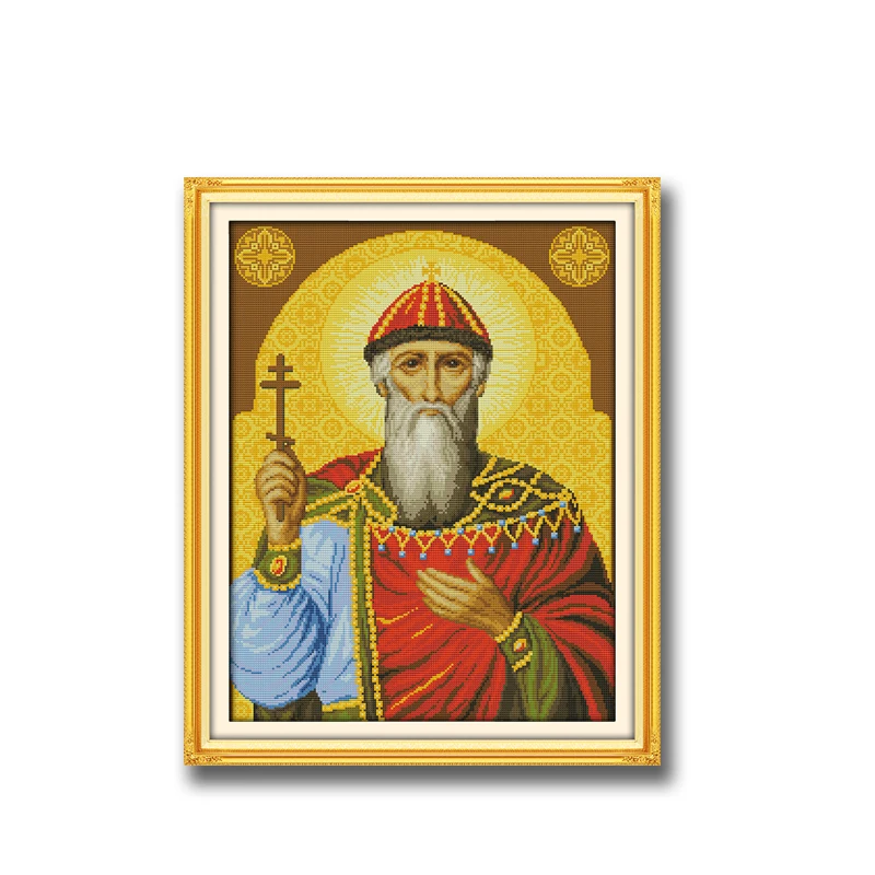 Религиозная фигура Jesu декор живопись 14CT 11CT Счетный набор крестиков вышивки