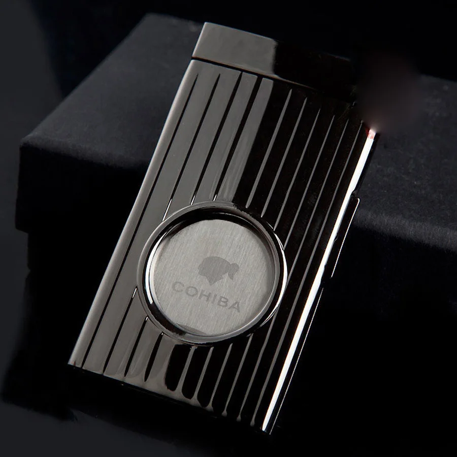 395H COHIBA двойные лезвия нержавеющая сталь золото серебро P Дерево сигары резак Карманные гаджеты Zigarre резак нож кубинские сигары ножницы - Цвет: 395H