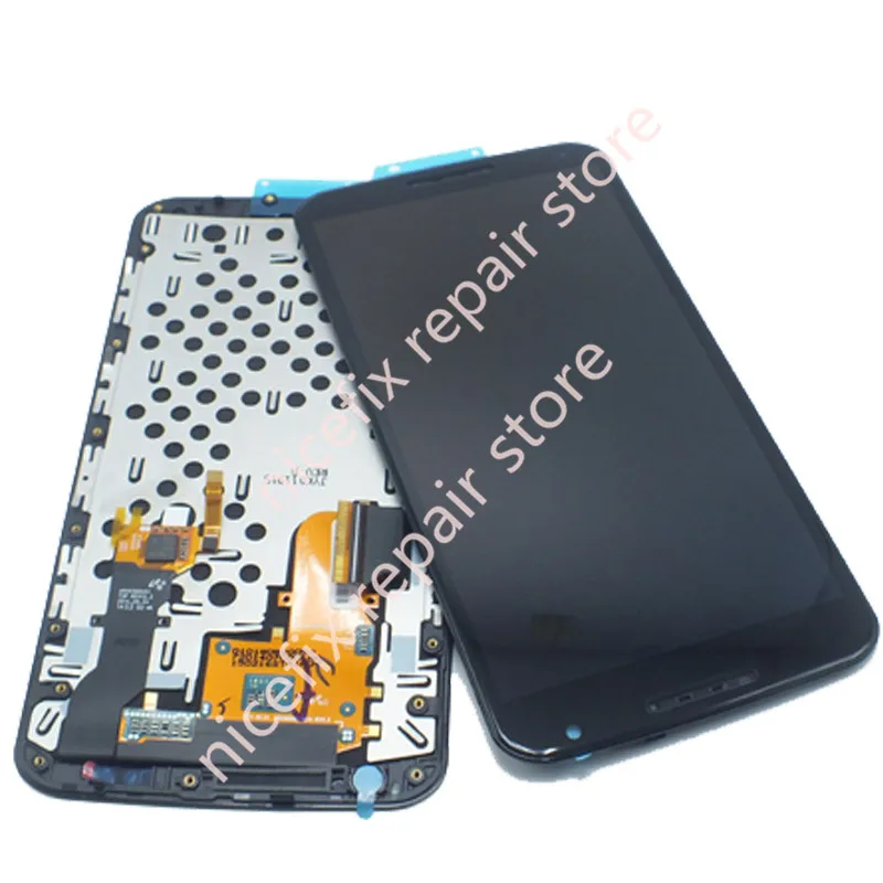 Номер отслеживания 100% протестированный AMOLED для Moto Google Nexus 6 LCD XT1100 XT1103 дисплей ЖК