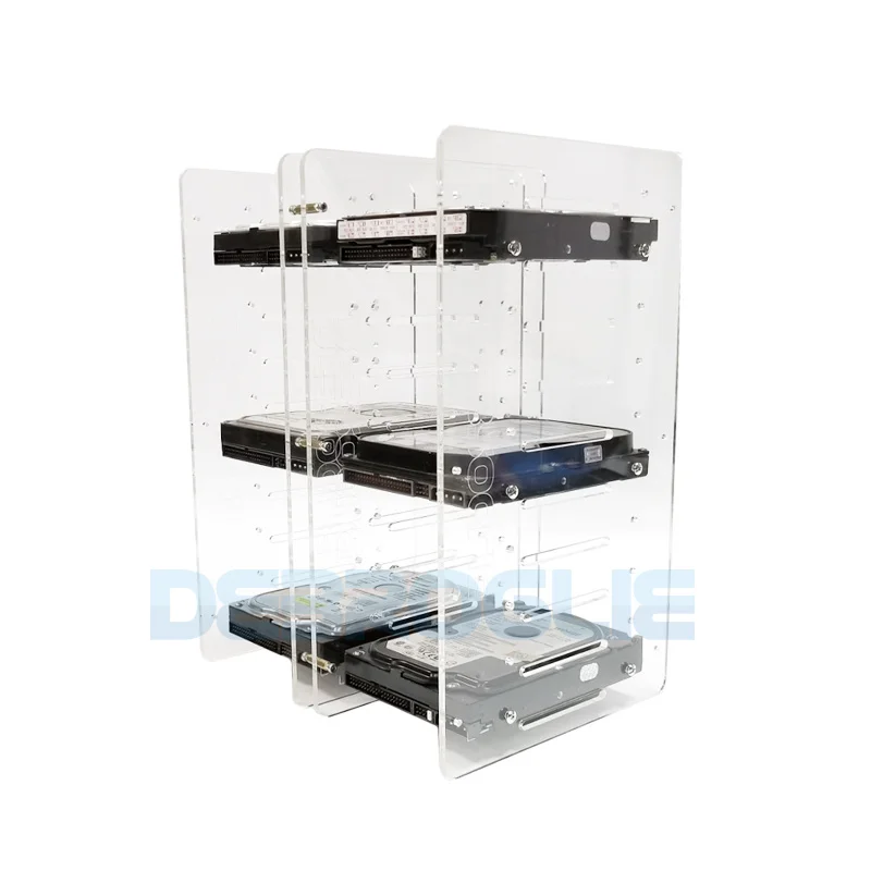 

3.5 inch hard drive bracket multi-layer stack transparent 10 layer / 20 layer DIY unlimited stack bracket