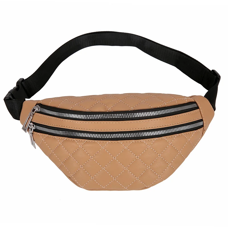 brown Waist pack Новая Женская поясная сумка повседневная сумка-почтальонка милая сумка из искусственной кожи водонепроницаемая сумка женская нагрудная сумка банановые сумки маленький карман - Цвет: brown Waist pack