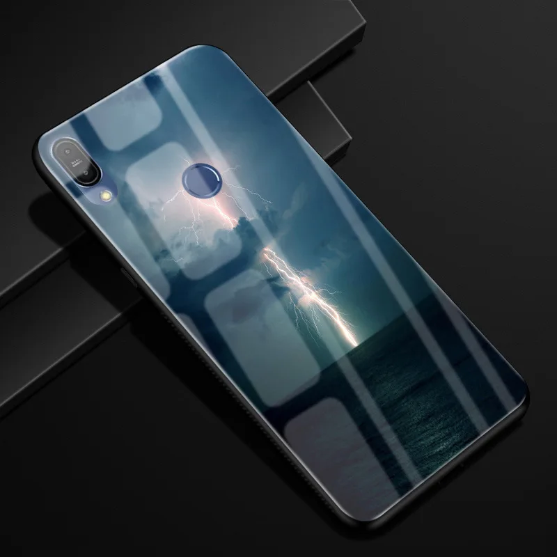 8 Для ASUS Zenfone Max Pro M1 ZB601KL ZB602KL чехол X00TD стеклянный силиконовый бампер Чехол Жесткий PC стекло задняя крышка ZB601KL чехол для телефона s - Цвет: 8