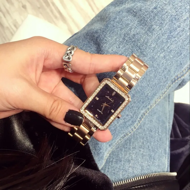 Часы наручные Mashali женские кварцевые брендовые модные роскошные со стразами |