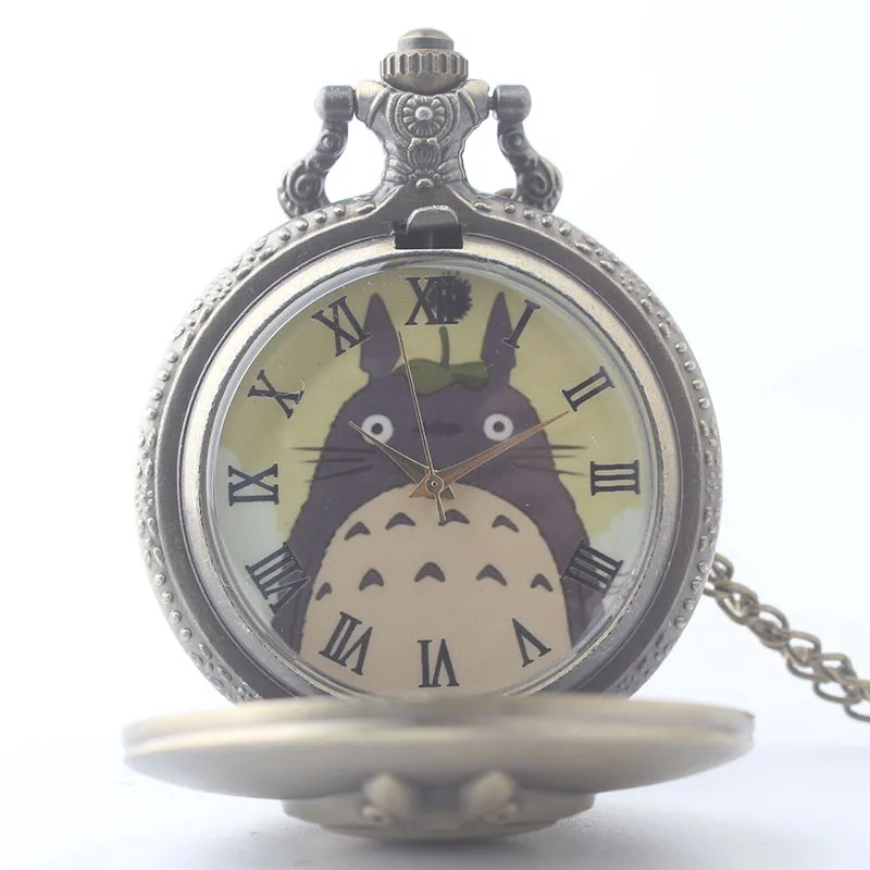 My Neighbor Totoro стимпанк карманные часы ожерелье для мужчин и женщин Fob Аниме