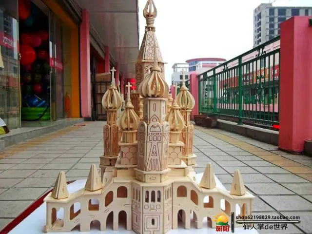 Санкт Петербург головоломка 3D Строительная модель деревянные искусственные