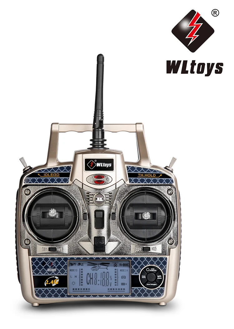 

Контроллер передатчика V950 WLtoys 2,4G 6-канальный исследователь серии полета Радиоуправляемый вертолет самолет запасные части Аксессуары