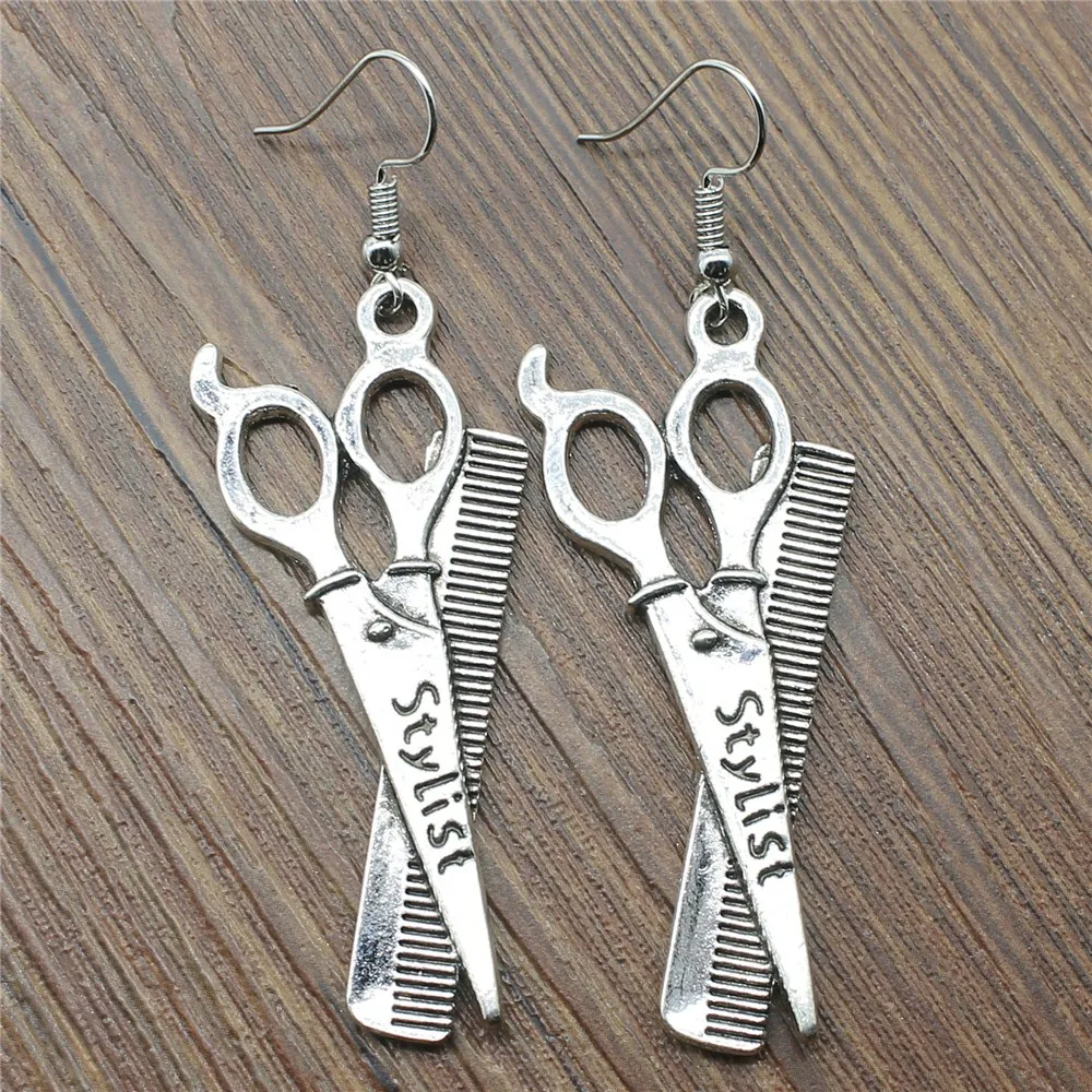 Dangle Earrings New Earring 24x53mm Scissors Women Fashion Jewelry Gift For | Украшения и аксессуары