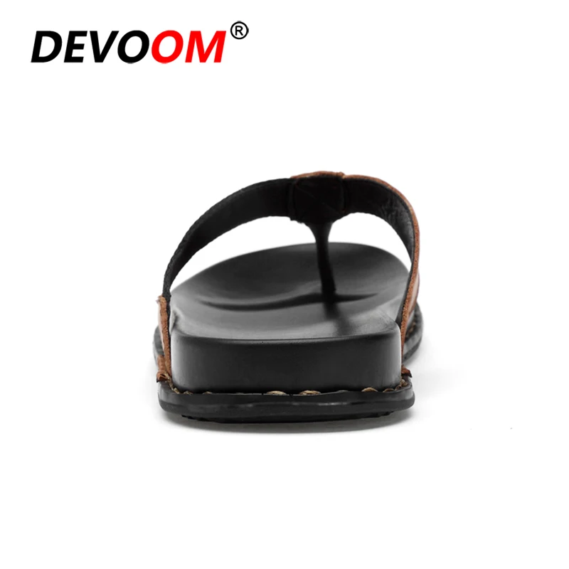 Модные пляжные шлепанцы Chanclas De Hombre классические из натуральной кожи резиновые Тапочки Черные шлепанцы Для мужчин Лидер продаж мужские вьетнамки