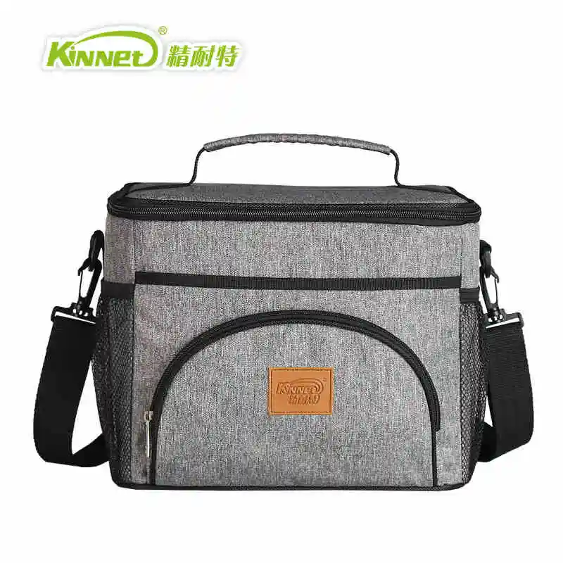 KinNet сумка-холодильник, пять упаковок льда, теплоизоляционная сумка, ткань из Оксфордской алюминиевой фольги, 12 л, переносная сумка для обеда, сохраняющая свежесть