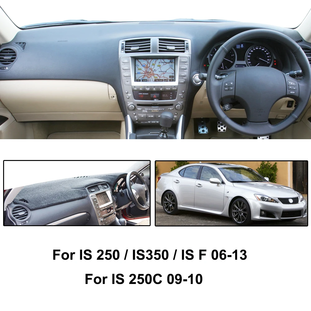 Коврик для приборной панели Lexus IS250 IS350 защита от грязи IS250C 2006 2012 2013 Аксессуары