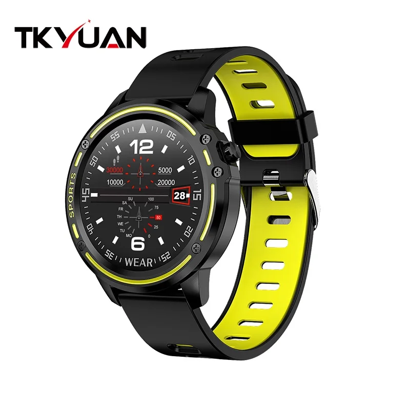 TKYUAN L8 Смарт-часы для мужчин IP68 Водонепроницаемые Смарт-часы с ECG PPG кровяное давление пульсометр спортивные фитнес PK L5 L7 B65