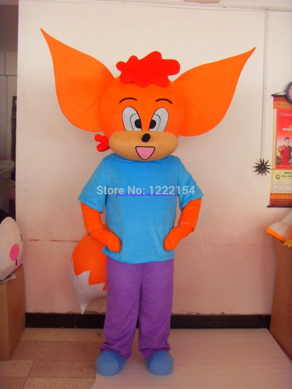 Hot selling 2014 Adult cute Professional New red fox Mascot Costume Fancy Dress Size | Тематическая одежда и униформа