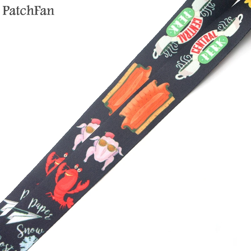 Patchfan друзья ТВ шоу забавные шейные ремешки для ключей очки держатель для карт Бисера Брелок телефоны камеры webbings A1371