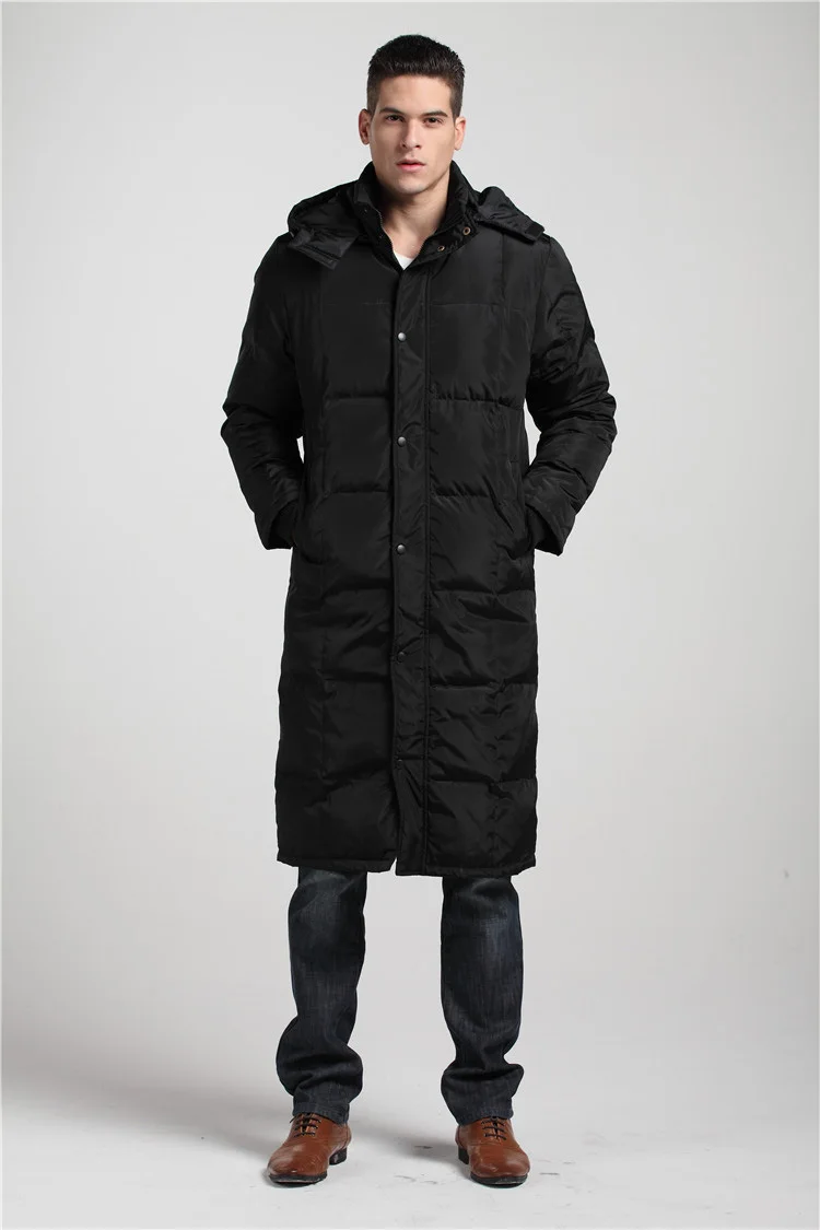 2017 Мужское пальто большого размера Высококачественная куртка на белом утином