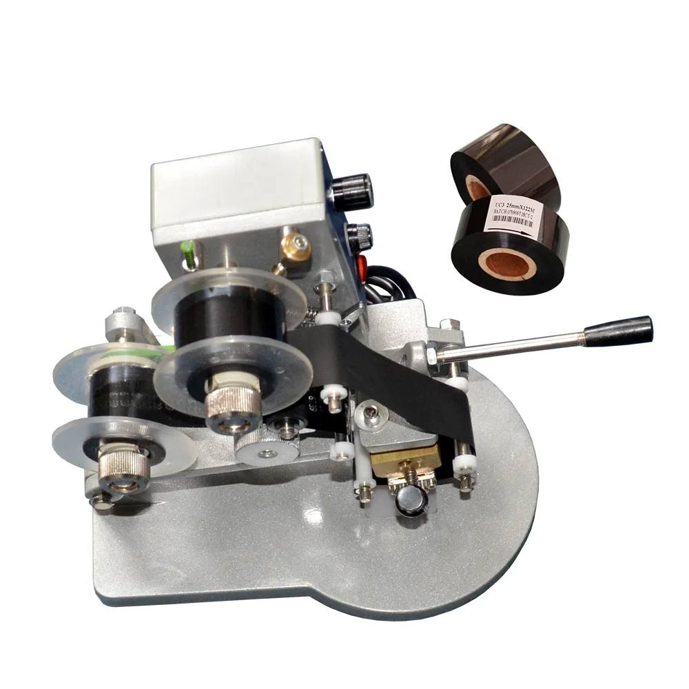 

Manual type hot foil ribbon printers for plastic packaging bags