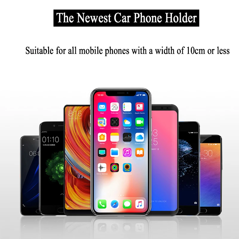 360 градусов Автомобильный держатель мобильного телефона для iPhone X Xs Xiaomi Mi 9 автомобильный телефон струбцина Кронштейн Поддержка для huawei p20 lite