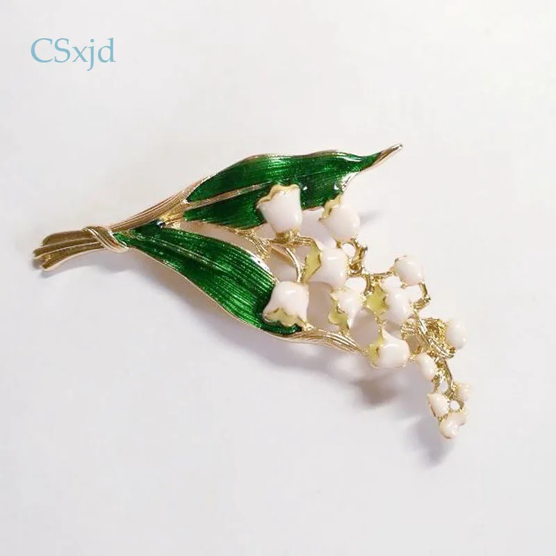 CSxjd элегантная эмалированная ретро брошь Лилия Орхидея модная шарф ювелирные