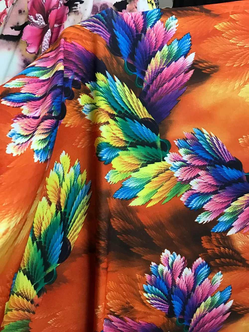 Strechable ткани сетка кружева/ткань/красочной цветочной вышивкой/эластичный | Дом и