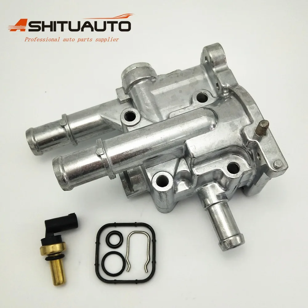 

Aluminum Engine Cooling Thermostat Housing Cover with Sensor For Chevrolet Cruze Epica Opel Astra Vectra96984103 96817255