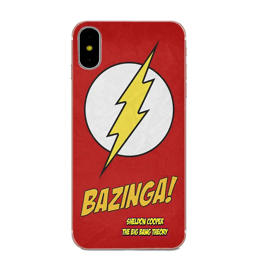 Bazinga Теория Большого Взрыва ТВ шоу для Apple iPhone 4 4S 5 5C 5S SE 6 6S 7 8 Plus X XS Max XR хит продаж