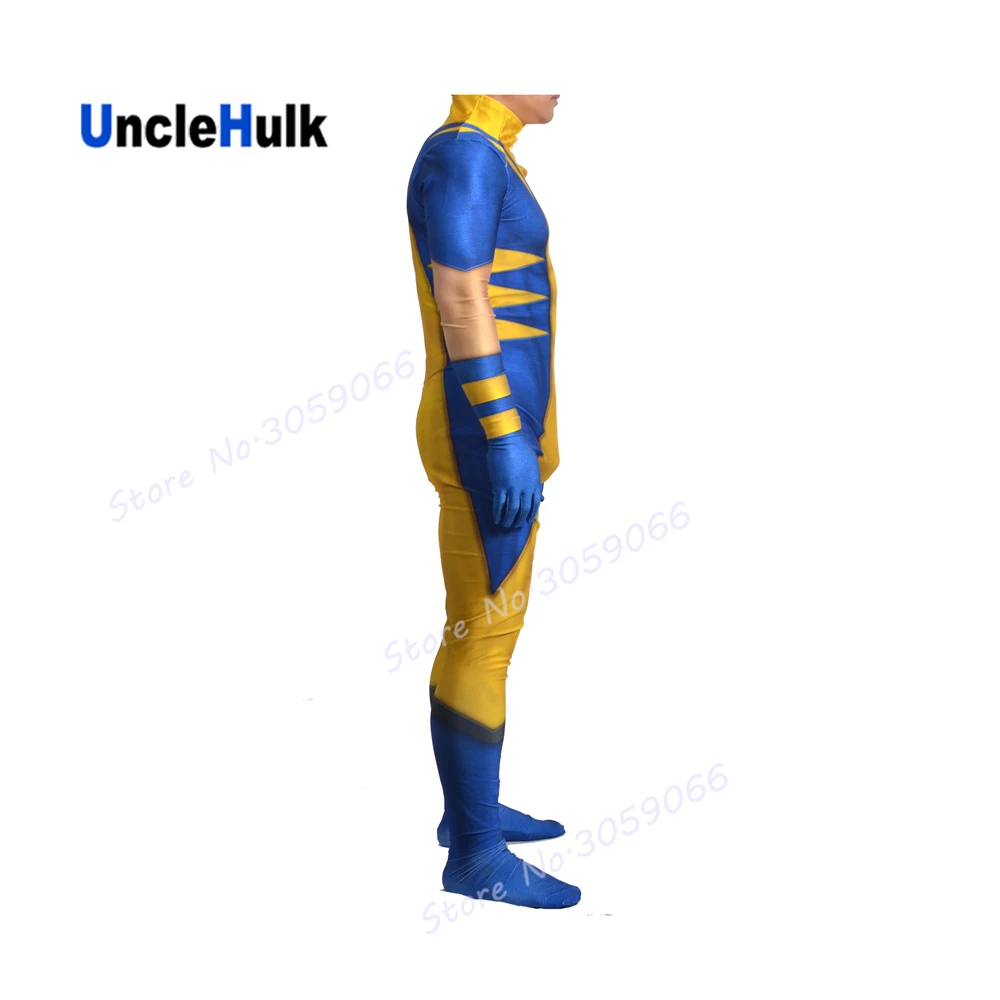 Желтый и синий костюм из спандекса Джеймса Логана хоулетта | UncleHulk Тематическая