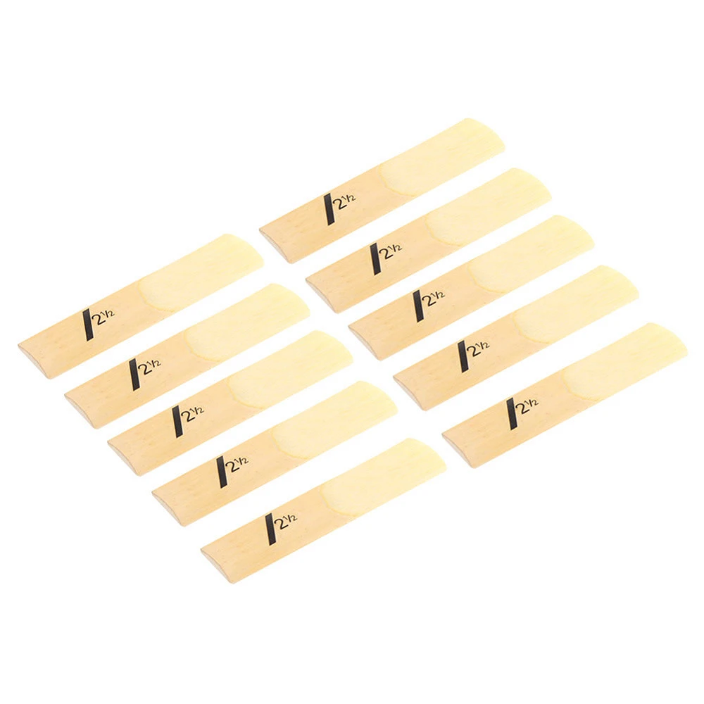 HOT-10Pcs альтсаксофон, Саксофон Reeds Classic Alto Reed для рийина саксофона 2,5 сила 2 1/2 музыка Рождественский подарок музыкальный инструмент