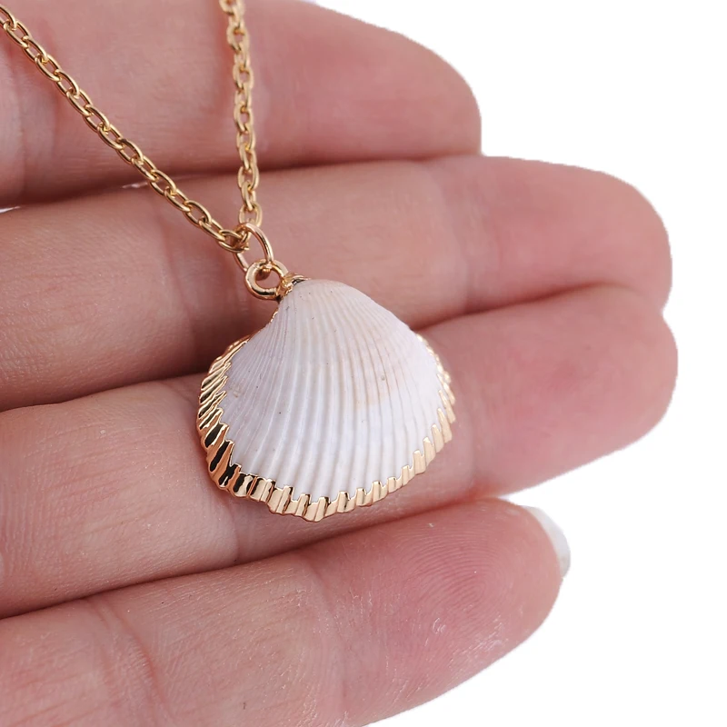 Trendytime новое ожерелье Cowrie ракушка из натуральной ракушки для женщин богемное