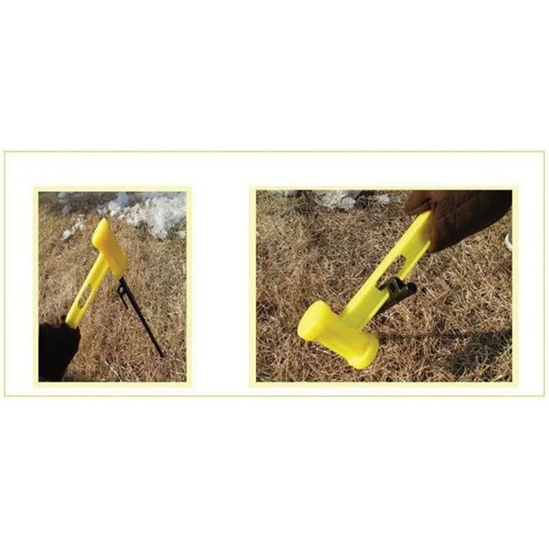 Открытый пластиковый молоток с Extactor Кемпинг гвозди портативный ультра легкий