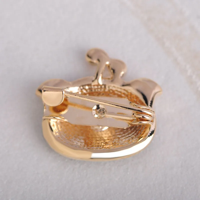 Blucome милая Изысканная брошь в виде Свинки Высококачественная эмаль ювелирная