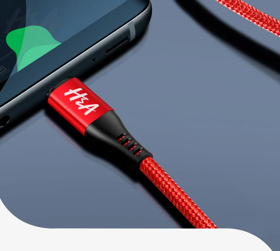 H& A 3A Micro USB кабель 1 м 2 м Быстрая зарядка нейлон USB синхронизация данных мобильный телефон Android адаптер зарядное устройство кабель для samsung
