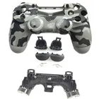 Сменный Чехол для контроллера PS4 Pro 4,0 V2, чехол для передней и задней панели корпуса для Playstation 4 Pro JDS040 JDM-040, камуфляжный с кнопкой