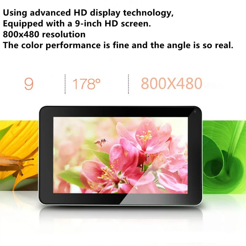 9 дюймов 8G MP4/3 Bluetooth HD плеер планшет беспроводная видео фото запись электронная книга wifi Интернет игровая консоль Android система 4,4