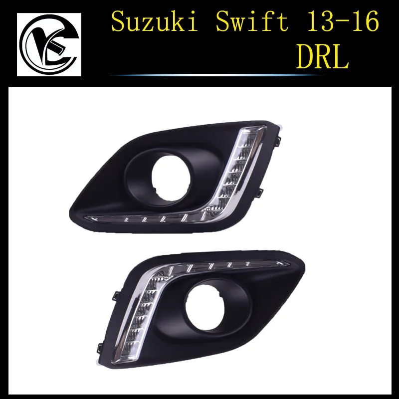 Дневные ходовые огни QINYI светодиодный светодиодные дневные 2 шт. для suzuki swift 2014 - 2017