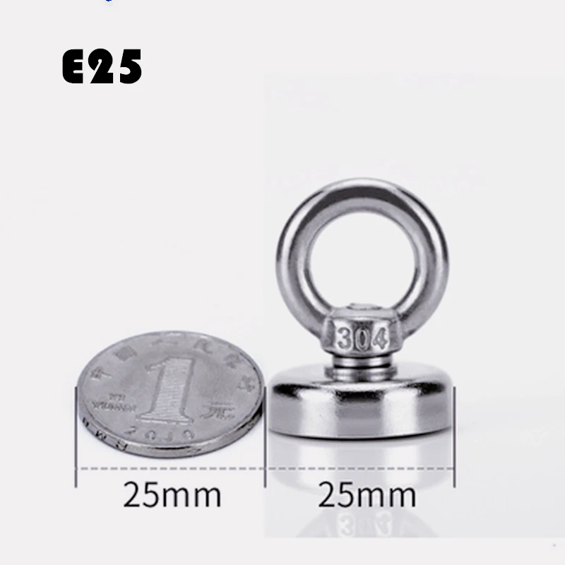 2 шт. D25 супер мощный неодимовый бесплатная доставка магнитиков поиск крюк магнит